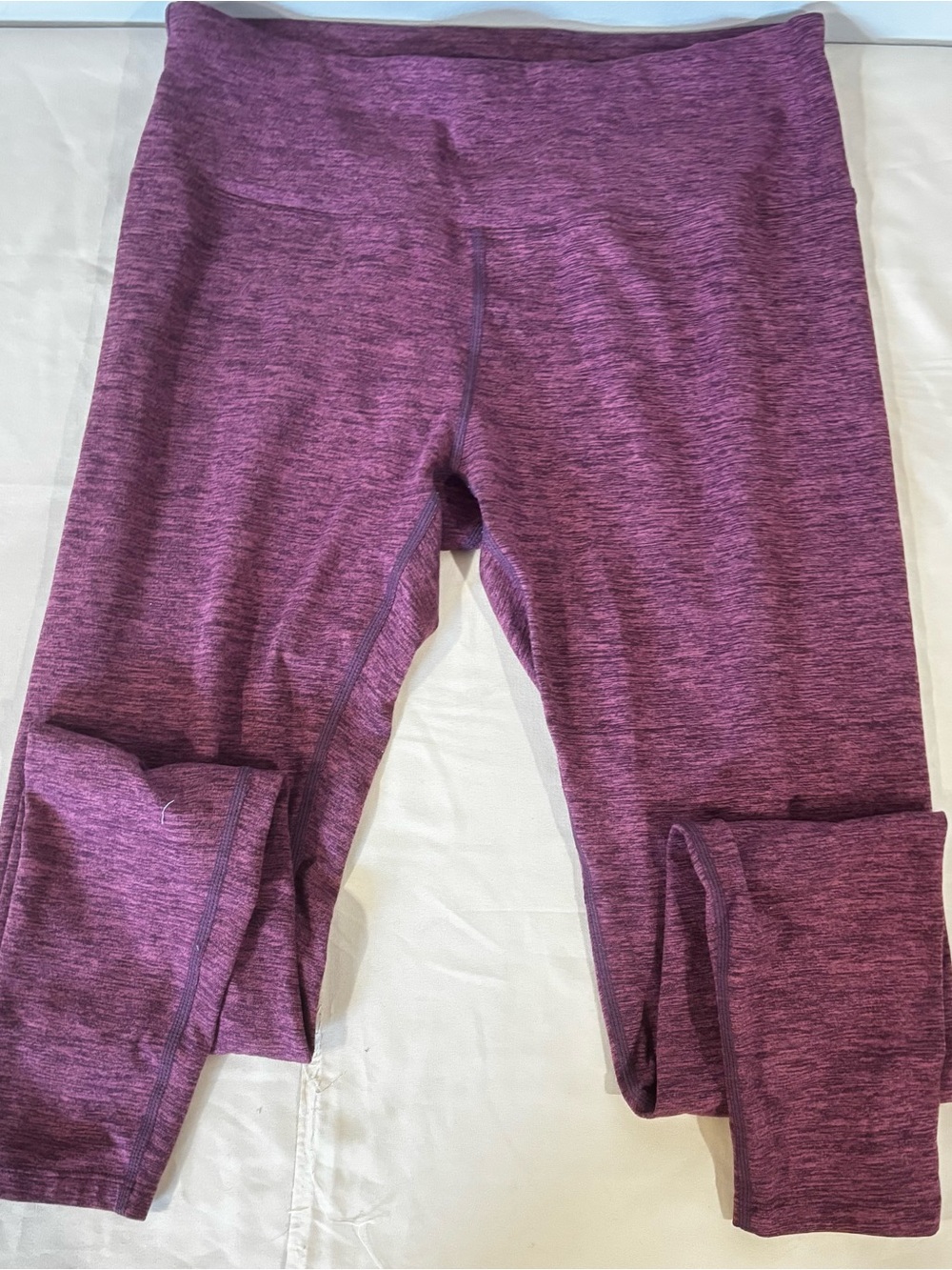 Kyodan Women Marled Purple Active Leggings
